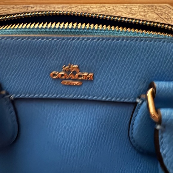 Coach Blue Leather Satchel in Electric Blue - Picture 3 of 6